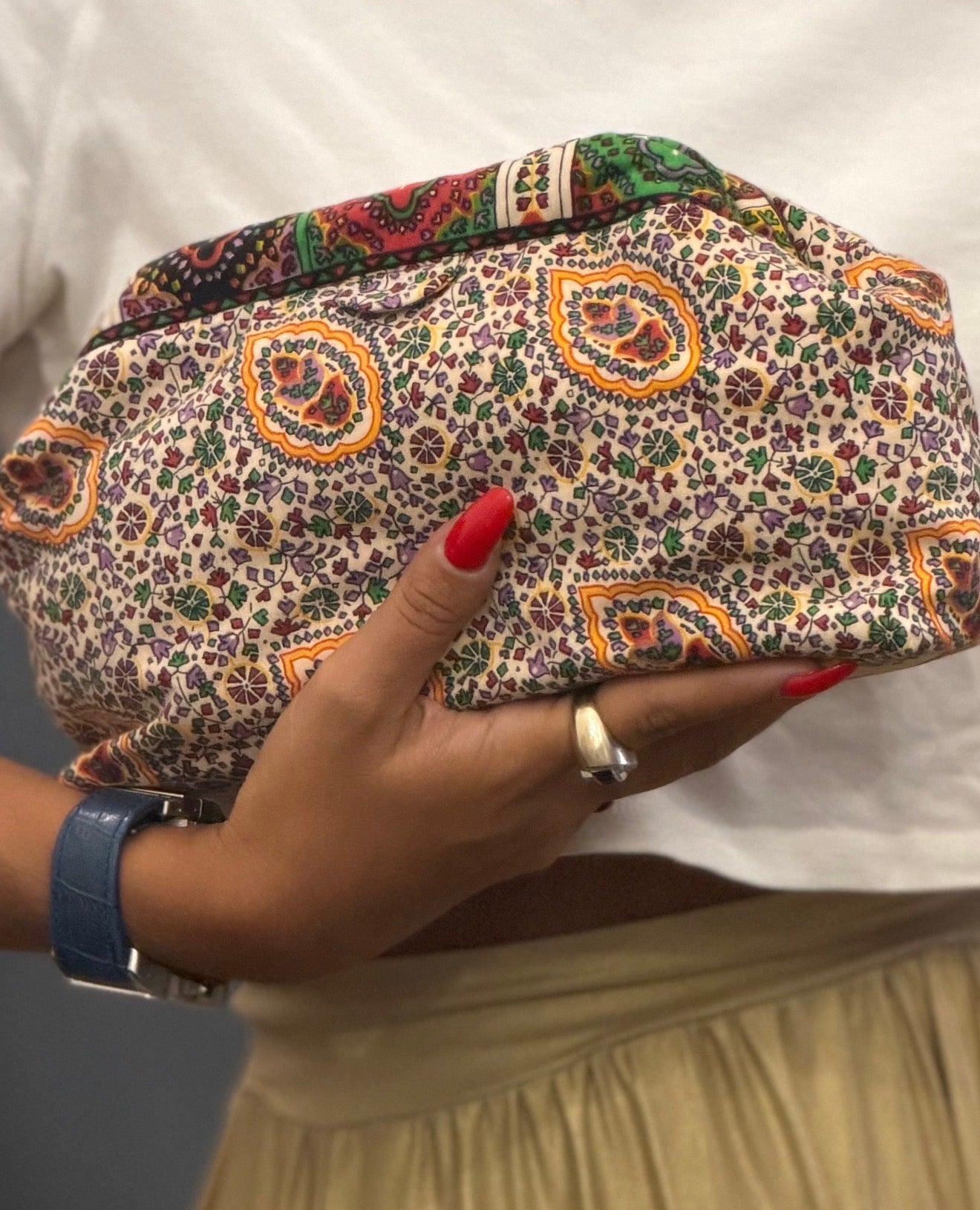 POCHETTE FLOWERS - Handmade, pièce unique