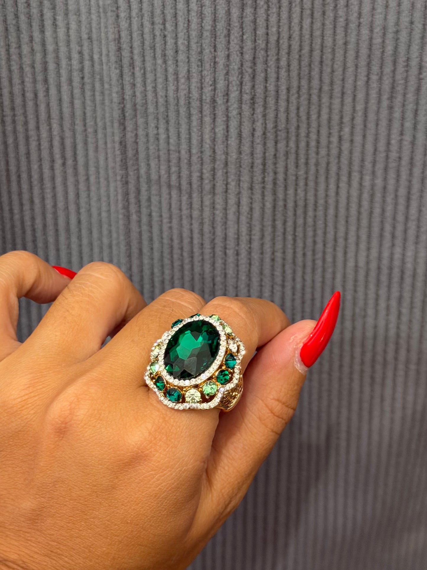 BAGUE - Émeraude royale