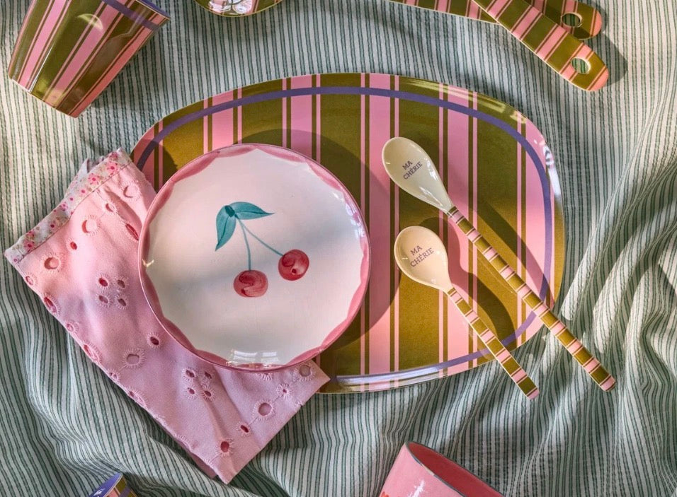 ASSIETTE/PLATEAU - Stripe Delight