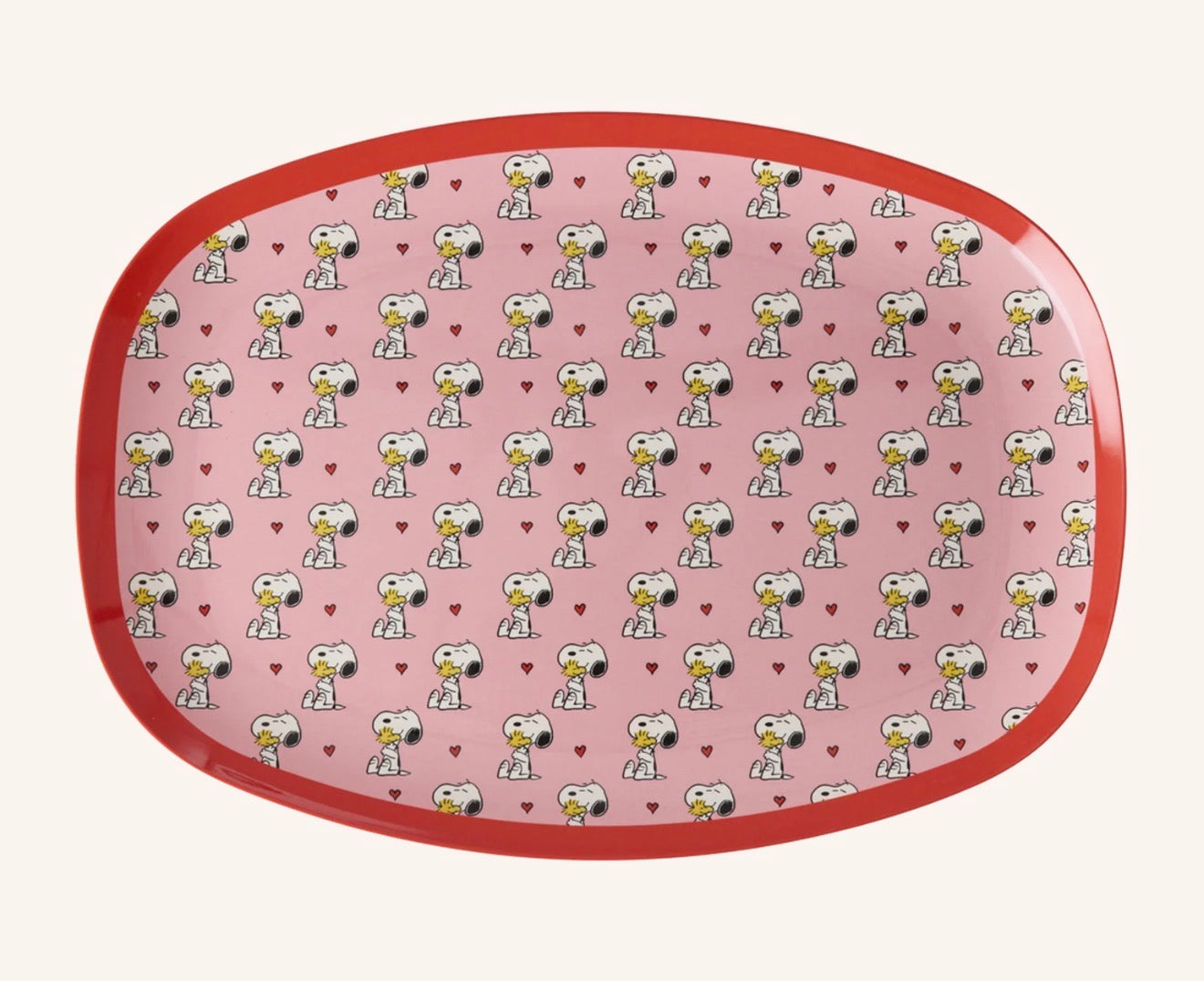 ASSIETTE/PLATEAU - Rose snoopy print