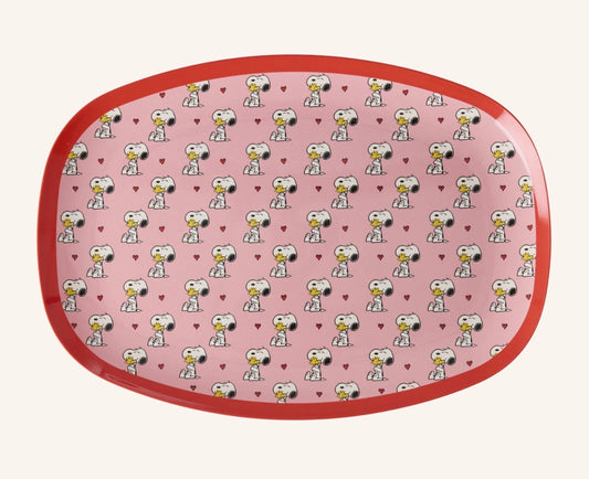 ASSIETTE/PLATEAU - Rose snoopy print