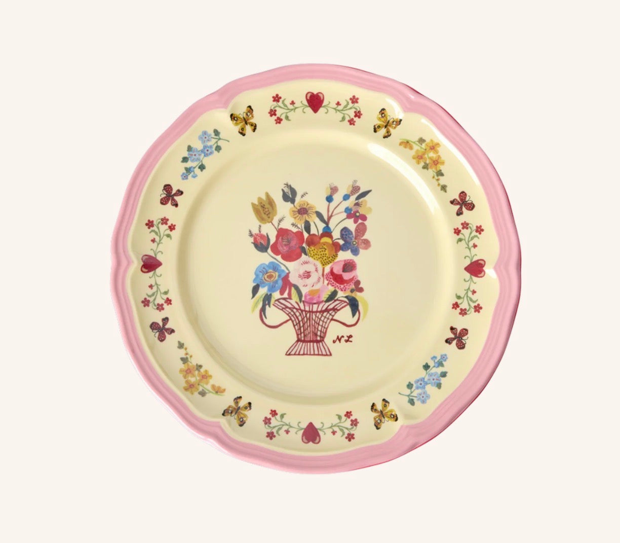 VINTAGE ASSIETTE À DESSERT - Pink, Nathalie Lété