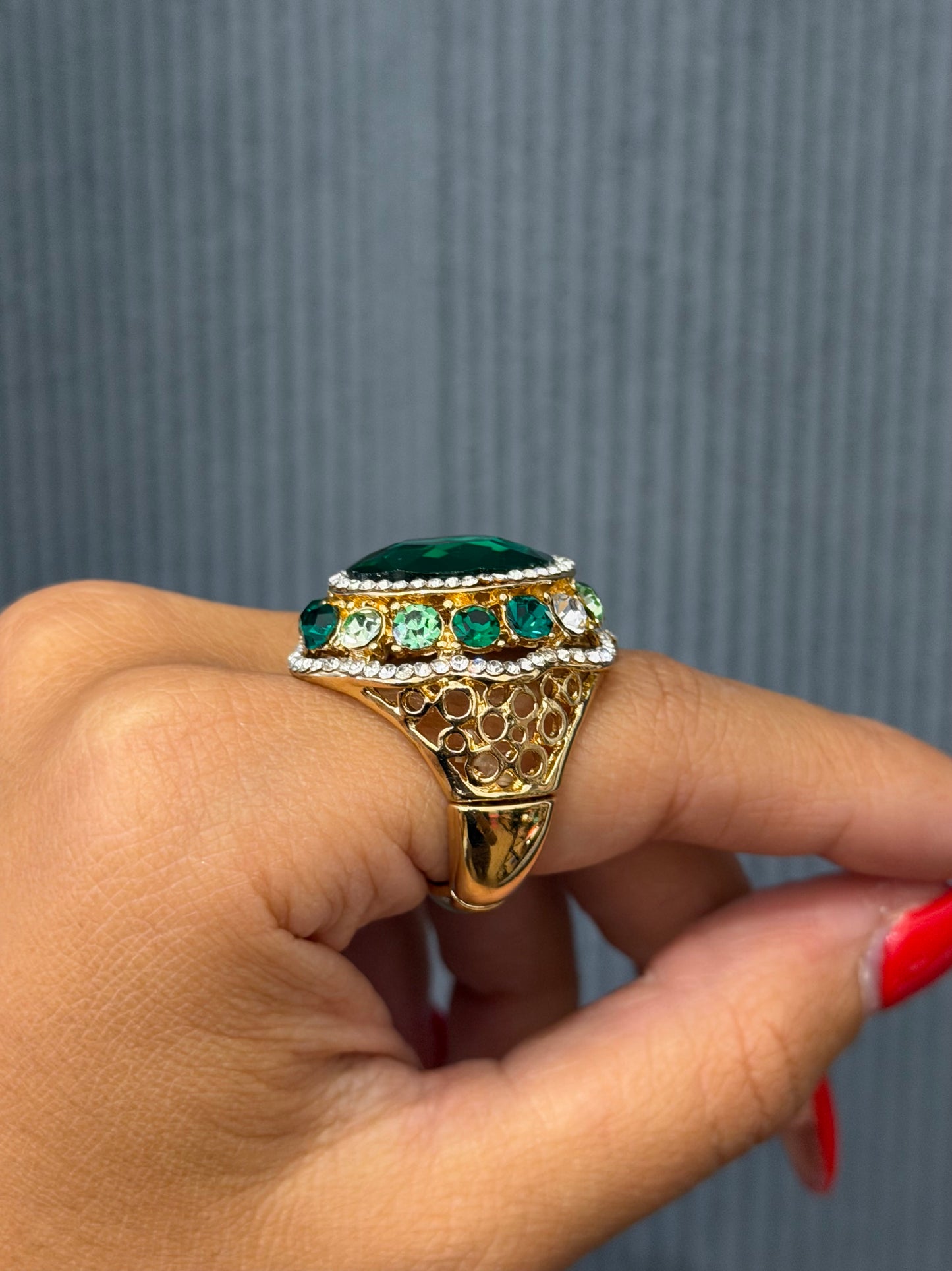 BAGUE - Émeraude royale