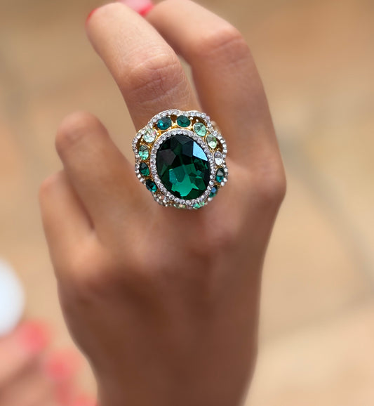 BAGUE - Émeraude royale