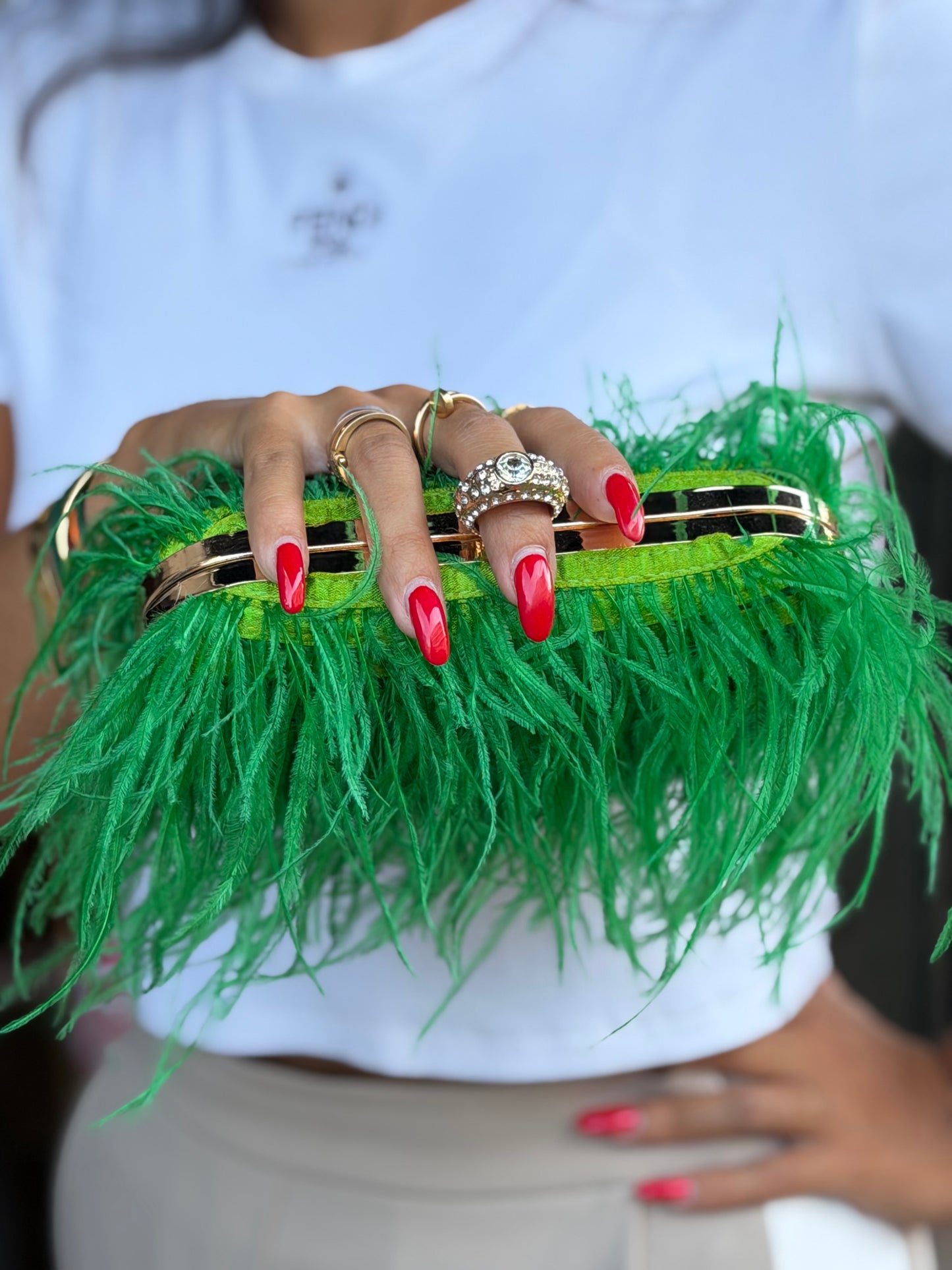 POCHETTE BIJOUX - Pluma, green